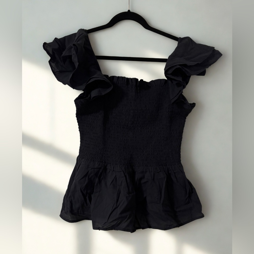 Hudson North Flutter-Sleeve Top
